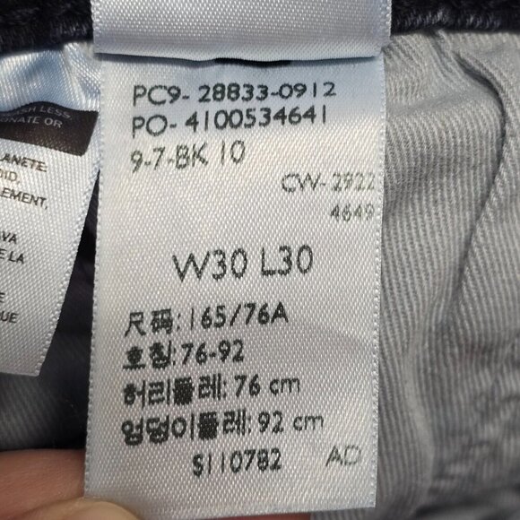 Levi’s‎ 512 Jeans Mens 30x30 (Fits 28x27) Blue Distressed Streetwear Denim - Picture 10 of 15